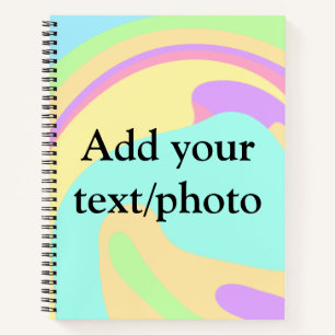 Eenvoudige acrylic voor add-your text name cust notitieboek