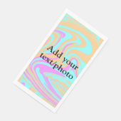 Eenvoudige acrylic voor add-your text name cust servet (Hoek)