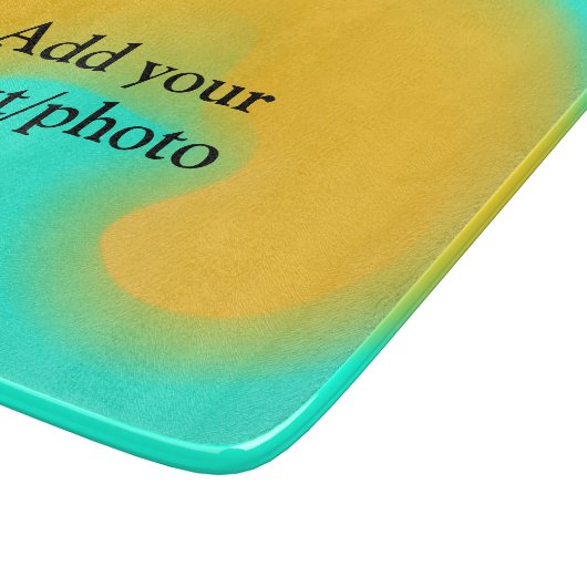 Eenvoudige acrylic voor add-your text name cust snijplank (Hoek)