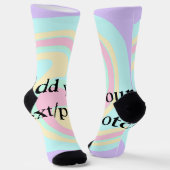 Eenvoudige acrylic voor add-your text name cust sokken (Gebogen)