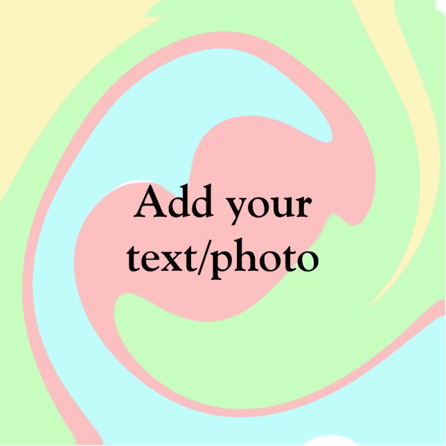 Eenvoudige acrylic voor add-your text name cust staand fotobeeldje  (Voorkant)