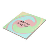 Eenvoudige acrylic voor add-your text name cust tegeltje (Zijkant)