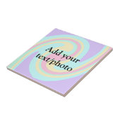 Eenvoudige acrylic voor add-your text name cust tegeltje (Zijkant)