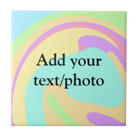 Eenvoudige acrylic voor add-your text name cust tegeltje (Voorkant)