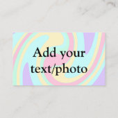 Eenvoudige acrylic voor add-your text name cust visitekaartje (Achterkant)