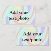 Eenvoudige acrylic voor add-your text name cust visitekaartje (Voorkant / Achterkant)