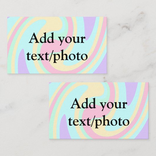 Eenvoudige acrylic voor add-your text name cust visitekaartje (Voorkant / Achterkant)