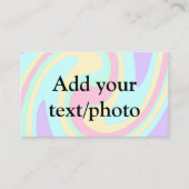 Eenvoudige acrylic voor add-your text name cust visitekaartje (Voorkant)