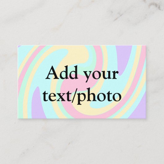 Eenvoudige acrylic voor add-your text name cust visitekaartje (Voorkant)