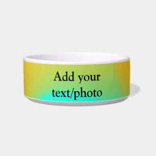 Eenvoudige acrylic voor add-your text name cust voerbakje