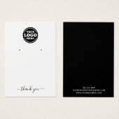 Eenvoudige add Logo juwelen die Display Kaart verd (Voorkant /achterkant)