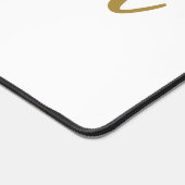 eenvoudige add-on-naam text bridesmaid gift bureaumat (Hoek)