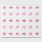 eenvoudige add-on-naam text bridesmaid gift cadeaupapier (Vlak)