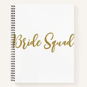 eenvoudige add-on-naam text bridesmaid gift notitieboek
