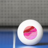 eenvoudige add-on-naam text bridesmaid gift pingpongbal (Net)
