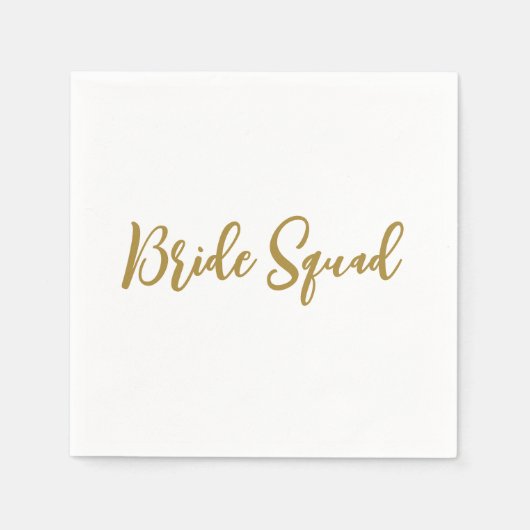 eenvoudige add-on-naam text bridesmaid gift servet (Voorkant)