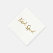 eenvoudige add-on-naam text bridesmaid gift servet (Hoek)