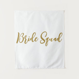eenvoudige add-on-naam text bridesmaid gift wandkleed