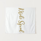 eenvoudige add-on-naam text bridesmaid gift wandkleed (Voorkant (horizontaal))