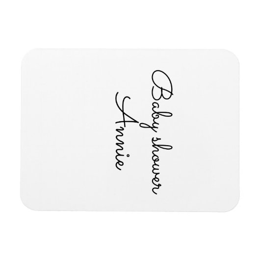 eenvoudige add-on-naam text opshower thro magneet (Horizontaal)