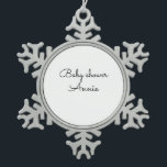 eenvoudige add-on-naam text opshower thro tin sneeuwvlok ornament<br><div class="desc">ontwerp</div>