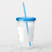 eenvoudige add your logo/design here text pos acryl drinkbeker (Links)