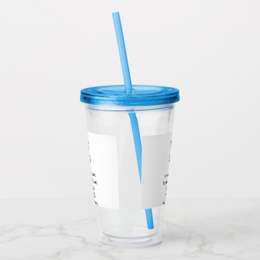 eenvoudige add your logo/design here text pos acryl drinkbeker (Links)