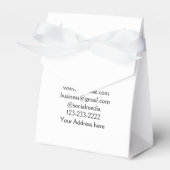 eenvoudige add your logo/design here text pos bedankdoosjes (Voorkant Zijde)