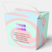eenvoudige add your logo/design here text pos bedankdoosjes (Achterkant)