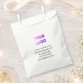 eenvoudige add your logo/design here text pos bedankzakje (Geknipt)
