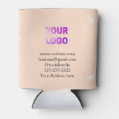eenvoudige add your logo/design here text pos blikjeskoeler (Voorkant)