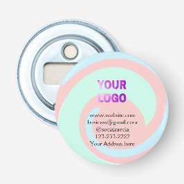 eenvoudige add your logo/design here text pos button flesopener