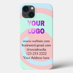 eenvoudige add your logo/design here text pos Case-Mate iPhone case