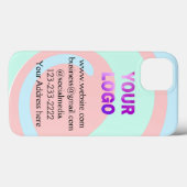 eenvoudige add your logo/design here text pos Case-Mate iPhone case (Achterkant (horizontaal))