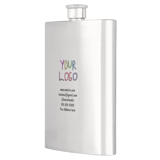 eenvoudige add your logo/design here text pos flacon (Links)