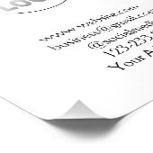 eenvoudige add your logo/design here text pos foto afdruk (Hoek)