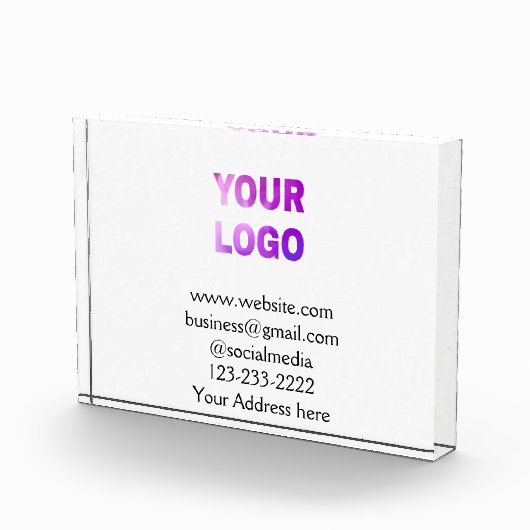 eenvoudige add your logo/design here text pos fotoblokken (Rechts)