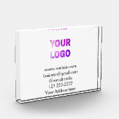 eenvoudige add your logo/design here text pos fotoblokken (Links)