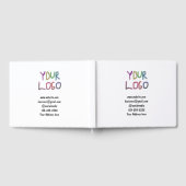eenvoudige add your logo/design here text pos gastenboek (Volledig)