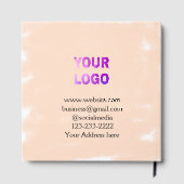 eenvoudige add your logo/design here text pos gastenboek (Achterkant)