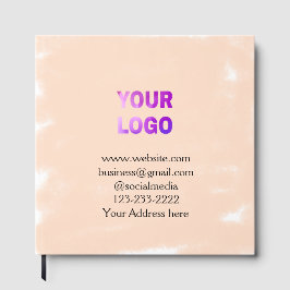 eenvoudige add your logo/design here text pos gastenboek