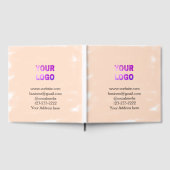 eenvoudige add your logo/design here text pos gastenboek (Volledig)