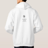 eenvoudige add your logo/design here text pos hoodie (Achterkant)