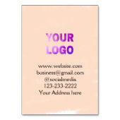 eenvoudige add your logo/design here text pos kaart (Achterkant)