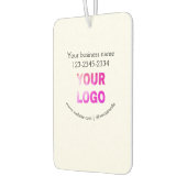 eenvoudige add your logo/design here text pos luchtverfrisser (Links)