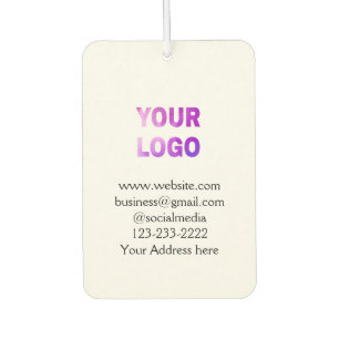 eenvoudige add your logo/design here text pos luchtverfrisser