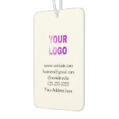 eenvoudige add your logo/design here text pos luchtverfrisser (Links)