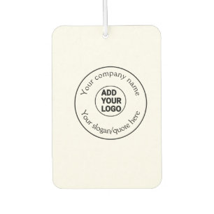 eenvoudige add your logo/design here text pos luchtverfrisser