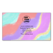 eenvoudige add your logo/design here text pos magnetisch visitekaartje (Voorkant)