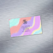eenvoudige add your logo/design here text pos magnetisch visitekaartje (Voorbeeld)